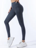 High-Waisted Leggings Para Mujer Yoga Pantalones De Yoga Sensación De Piel Entrenamiento Deportivo Estilo Deportivo Transpirables - details 11