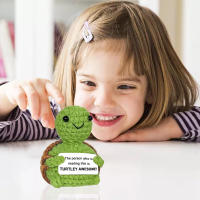 Adorno De Tortuga Positiva Bonito Pequeño Animal Hecho a Mano Regalo Inspiracional Soporte Emocional Motivacional Para Cumpleaños - details 3