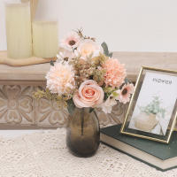 Bouquet De Rosas Artificiales Daisy Decoración Elegante Para El Hogar Y Bodas Falsas Para Vaso Decorativo DIY Accesorios Navideños Plantas Manuales - details 4