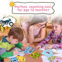 Tarjetas de Flash de Palabras Visuals para Niños Juguetes Educativos para Aprendizaje de Inglés Interactivo Regalo Actividad Normal con Batería Recomendado para Niños - details 2