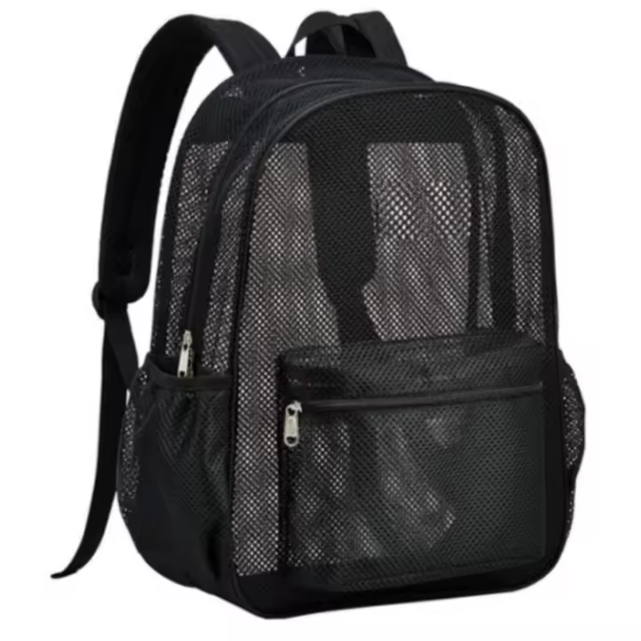 Mochila de malla de alta capacidad, bolso de viaje sencillo, mochila de playa - 1