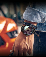 Reloj De Pulsera Para Hombre GLENAW Lujo Diseño De Esqueleto Resistente Al Agua Con Correa De Cuero Acero Inoxidable Movimiento Automático Reloj Hombre - details 8