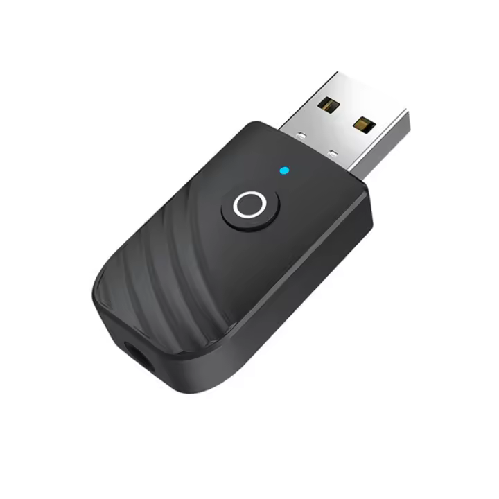 Adaptador Bluetooth Inalámbrico 3 En 1 Transmisor Receptor Con Auricular Para Coche Reproductor De Música Y Altavoz AUX USB 3.5mm - 1