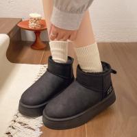 Botas De Nieve Para Mujer Invierno 2025 Edición Coreana De Peluche Alta Calzado Casual Cálido Con Forro De Algodón Grueso - details 8