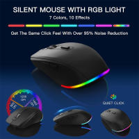 Combina De Teclado Inalámbrico Y Ratón Con Iluminación Retroiluminada Tamaño Completo Ergonómico Con Soporte Para Teléfono Y Tableta 2.4G Ratón Para PC Y Laptop - details 5