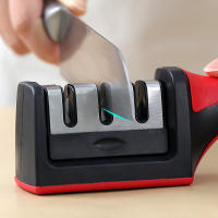 Afilador De Cuchillos Portátil Multifuncional De 3 Etapas Herramienta De Afilado Rápido Con Base Antideslizante Accesorios Para Cocina Gadget - details 4