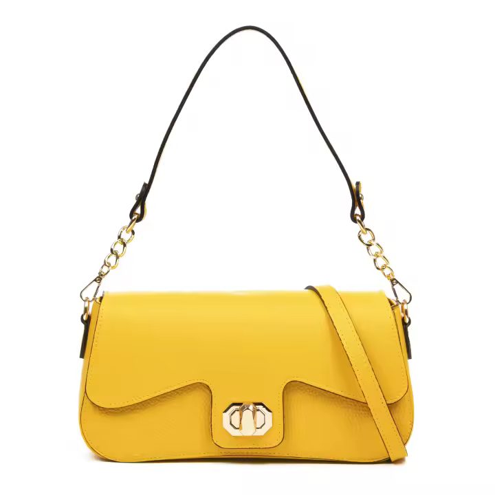 FIRENZE ARTEGIANI Anzano bolso bandolera mujer. Piel auténtica acabado Sauvage Fabricado en Italia 27,5x10x14 Cm. - 1