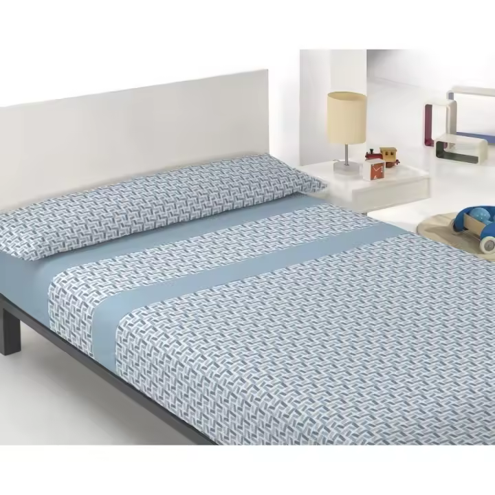 Juego de Sábanas de Microfibra Domi Azul, Innova Home - 1