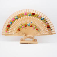 Abanico Plegable De Madera Para Baile Español Nuevo Adorno Para Fiesta Decoración Del Hogar O Regalo De Arte Y Manualidades - details 13