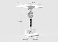 Lámpara De Escritorio LED Con Ventilador Y Reloj Digital USB Luz De Lectura Táctil Plegable De 3 Colores Luz Nocturna Para Ojos Cuidado - details 13