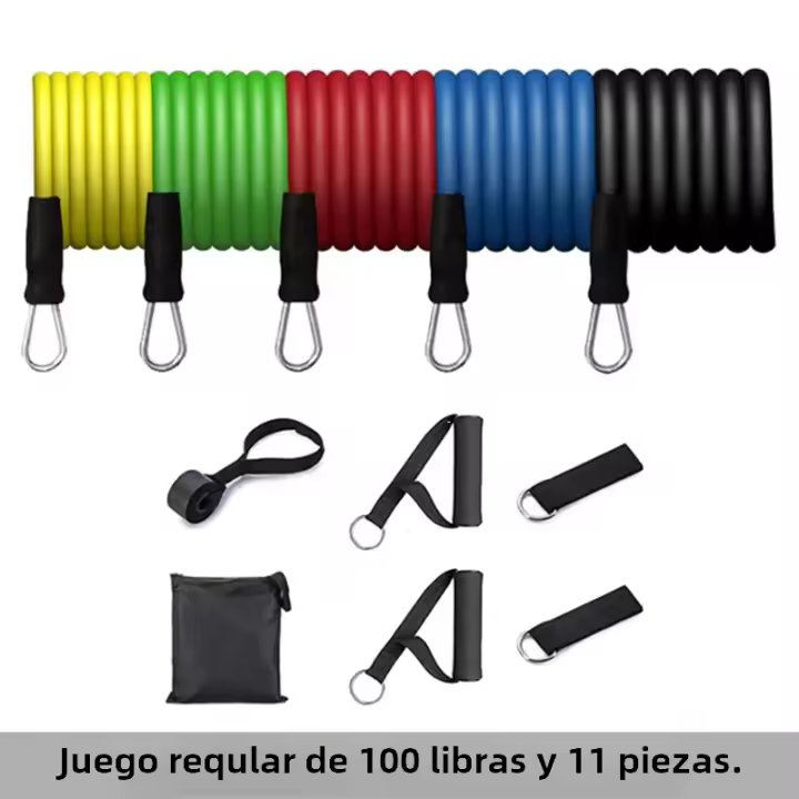 Set De Bandas De Resistencia Con Anclaje Para Puerta Manijas Y Bolsa De Transporte Ejercicios De Gimnasio En Casa Para Muslos Pecho Brazos Y Cintura - 1