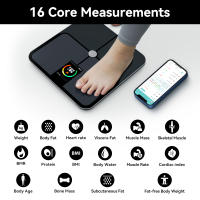 Báscula De Baño Digital Inteligente Analizador De Cuerpo Con Medición De Grasa Y BMI Escala De Peso Para Humanos Con Pantalla LCD Resistente Al Glass - details 7