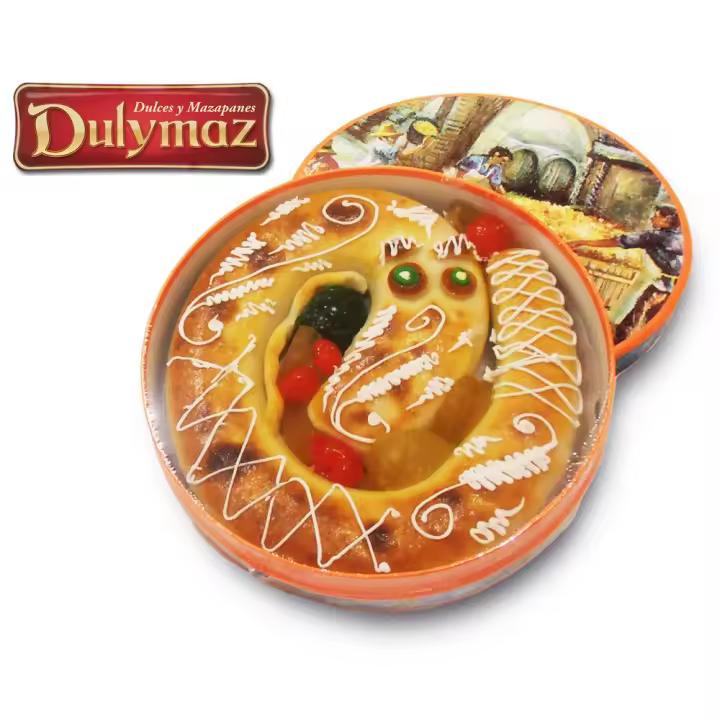 Anguila de Mazapán 3 Libra / 1300 gramos - Dulce de Almendra con Relleno de Yema Confitada - 1