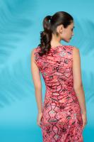 Mystique dress de Minueto. Vestido con fruncido en la parte delantera y trasera, muy ajustable. Largo Midi - details 2