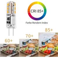 10 bombillas LED G4 de 12 V AC/DC, 2 W, 24 LEDs, regulables - WELLNGS - details 2
