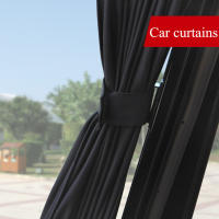 2pcs Cortinas De Sol Para Ventanas Laterales De Coche Universal Protección UV Plegable En Tela Negra Visera De Sol Para Estilo Del Coche - details 3