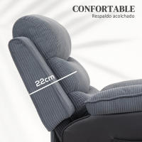 HOMCOM Sillón Relax Reclinable Eléctrico Sillón Levanta Personas con Mando a Distancia Puerto USB Reposapiés y Bolsillos Laterales Sillón Elevador para Salón Dormitorio Gris Oscuro - details 5