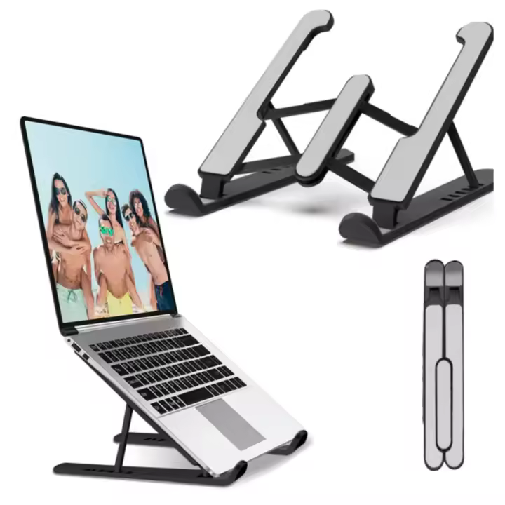 Soporte para Portátiles, Tablet ,Libros, plegable, con 8 Ángulos Ajustables , Ventilado y Liviano - 1