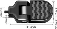 Pareja De Pedales Traseros Para Bicicleta Mini Plegables De Aluminio Antideslizantes Con Suelo Rápido Para BMX Ciclismo De Montaña Vehículos De Cruce Y Niños - details 2