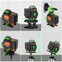 HILDA Láser Verde 4D 16H - Autonivelante IP54 con Batería, 360° 65ft/200ft para Construcción/Decoración y Receptor LR-6RG - details 2
