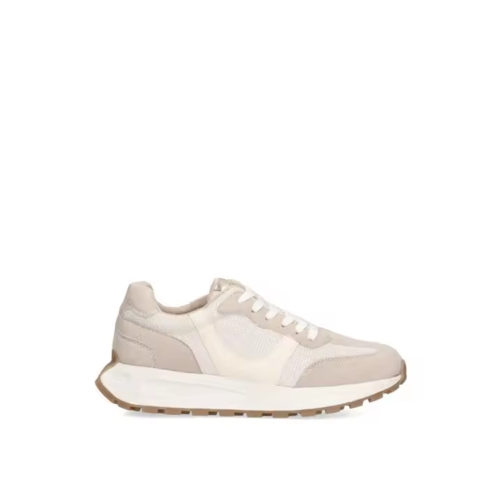 ETIKA Deportiva Beige | Diseño Deportivo Casual | Suela Plana | Cordones - 1