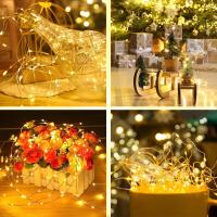 [2 Pack Guirnalda Luces LED Exterior Solar 12M 120 LED Luces Solares LED Exterior Jardin 8 Modos Cadena de Luces Decoracion para Arbol Fiesta Bodas Patio Festivales Halloween - details 8