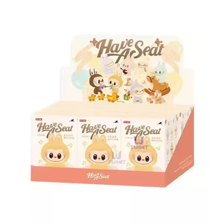 Muñeca De Peluche PVC Labubu Sienta La Fiesta 2ª Generación Colgante Para Llaves Caja Sorpresa Coleccionable Creativa Juguetes Regalo Para Todas Las Edades - 1