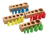 Juguete Educativo De Madera Montessori Para Niños Juguetes De Desarrollo Sensorial Y Práctica De Cilindros Y Agujeros Edad Recomendada 3-12 Años - details 13