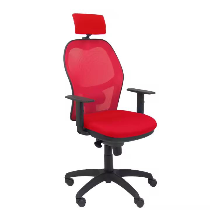 Silla Jorquera malla roja asiento bali rojo cabecero regulable - 1