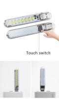 Lámpara LED Portátil USB Ultra Brillante 3000K-7000K Con Interruptor Táctil Para Computadora Móvil Libro Luz Nocturna 3/8/24 LEDs - details 0