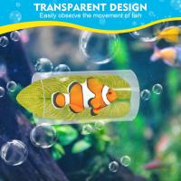 1pc Tubo De Acrílico Para Acuario Pez Betta Pequeño Tunnel/Hollow Diseño Para Mejor Observación De Pez Betta Decoraciones Para Tanque De Pez Betta - details 1
