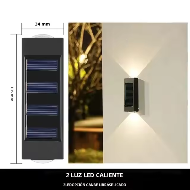 Lámpara Solar Exterior IP65 ABS Con 4/6/8/10 LEDs Iluminación De Jardín Y Paisaje Decorativa Impermeable Luz De Calle Para Jardín Y Paisaje - 1
