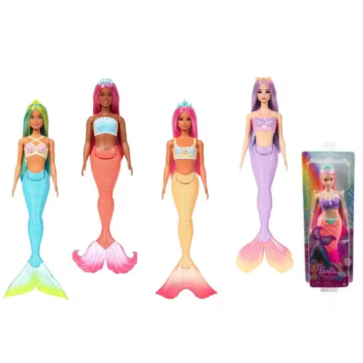 Barbie Muñeca Sirena Surtido/Modelo aleatorio (Una unidad)(Mattel HRR02) - 1