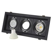 2/4pcs Negro/Blanco Cuadrado Inserción Aluminio Hierro Luz LED Tapa GU10MR16 Soporte De Bombilla Spot Luz Bajo Fijación Fixture - details 8