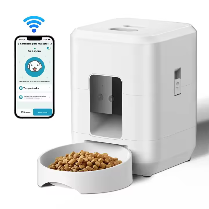 Dispensador Inteligente De Alimentos Para Mascotas 2L Feeder Automático Para Perros Y Gatos Con Botón WIFI APP Control Remoto Dispensador De Alimentos Secos Para Perro - 1