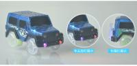 Coche De Rail DIY De Alta Velocidad Con Luz Eléctrica Juguetes Educativos Para Niños Material ABS Batería AA No Incluida - details 11