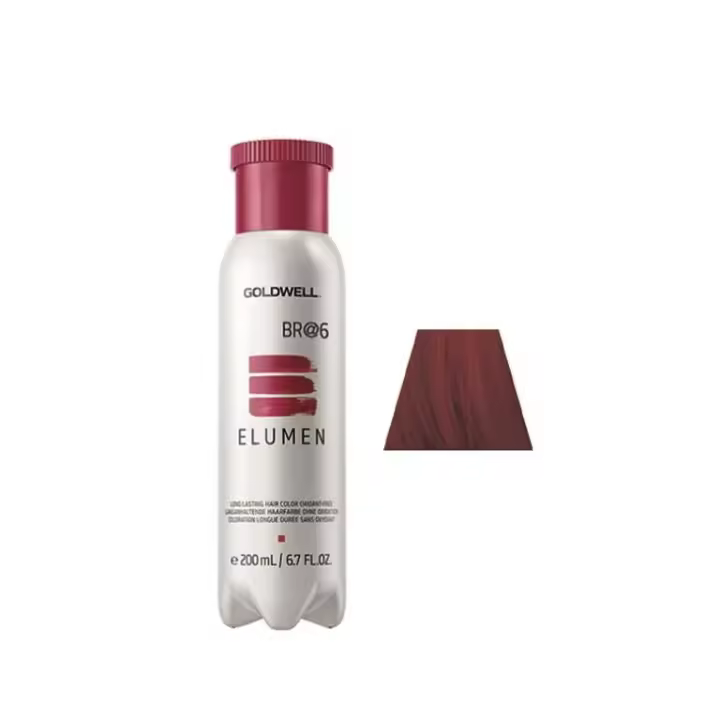 Goldwell Elumen BR@6 200 Ml. Tinte de Pelo de Larga Duración Sin Peróxido y Sin Amoniaco - 1