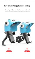 Soporte De Teléfono Para Motocicleta Impermeable Con Sombrilla Navegación Portátil Para Entregador De Comida Montura De Vehículo Unisex - details 6