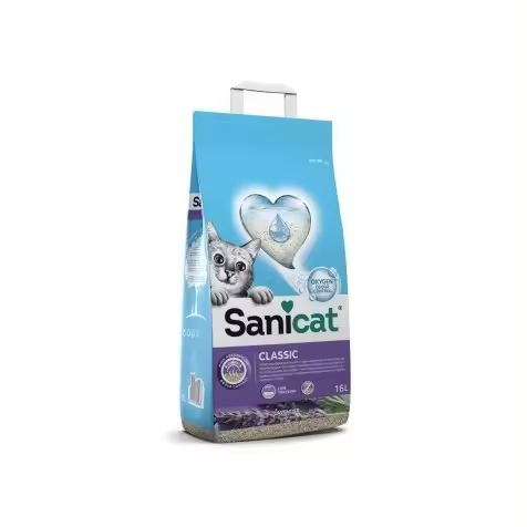 Arena Sanicat Classic Lavanda para Gatos 16 L - 1