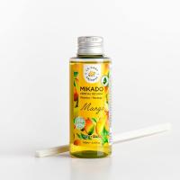 La Casa de los Aromas - Ambientador Mikado Aroma Mango - Set Difusor Líquido para Reposición con Varillas - Fragancia Duradera - Ideal para el Hogar, Baño, Casa - 6 x 100 ml - details 0