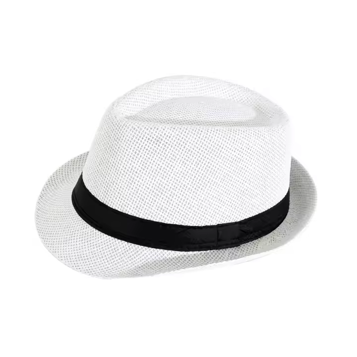 Sombrero De Sol Unisex Estilo Británico Para Exteriores Sombrilla De Playa De Paja Protección Solar Amplia Para Hombres Y Mujeres Verano - 1