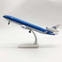 Nueva Modelo De Avión KLM Airlines De 20cm MD 11 Metálico Con Ruedas Y Aterrizaje Escala 1:400 Para Coleccionistas Y Juguetes - details 3