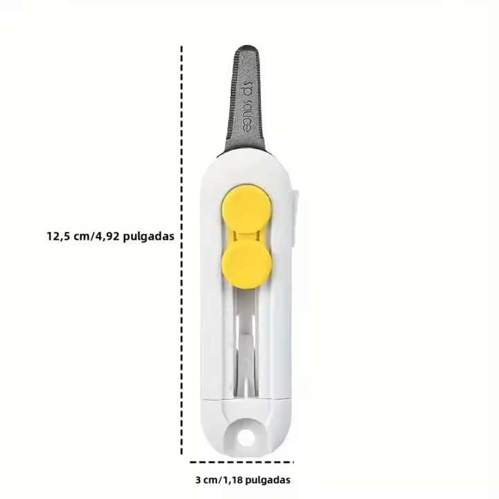 Cuchillo De Caja Magnético Mini Portátil Abrepuertas Y Cortador De Papel Con Hoja Retráctil Material ABS Duradero - 1
