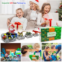 Juguetes De Dinosaurio Crear Un Mundo De Dinosaurio Carreras De Carretera Flexible Con Coche De Santa Claus Para Niños Y Niñas De 3 a 6 Años Regalo - details 0