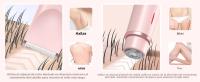 Epilador Eléctrico Para Mujeres 2 En 1 Doble Cabeza Painless Trimmer De Bikini Uso Seco Y Húmedo Cabeza Desmontable Afeitadora Eléctrica Para Cabello Pubal - details 4