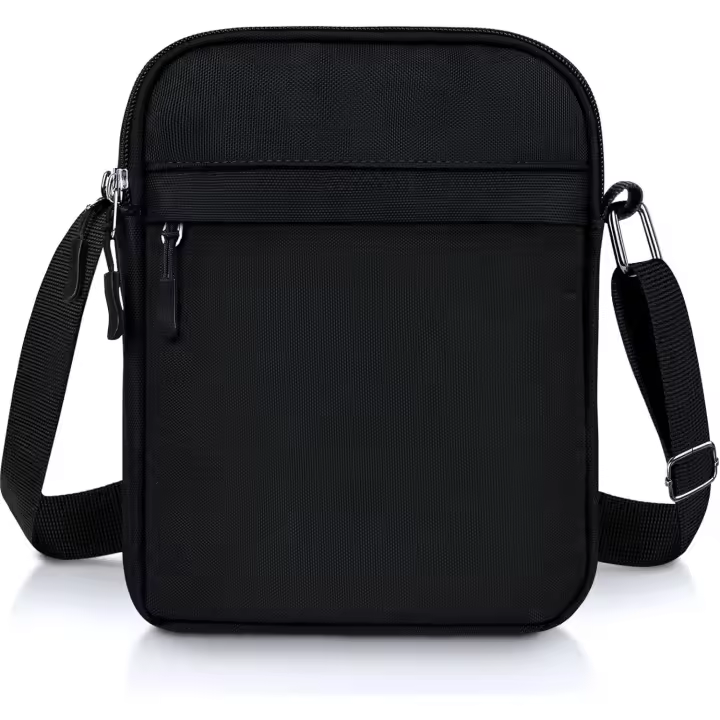 Bolso de hombro pequeño de Lona, Bolso bandolera ligero, Bolso Cruzado con múltiples bolsos de gran capacidad para hombre - 1