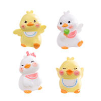 Figura De Anime Pato Amarillo Pequeño Adorno Creativo Para Coche Accesorios De Decoración Miniatura Regalos - details 6