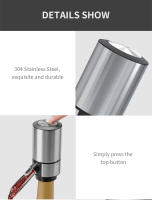 Decantador De Vino Automático Con Base Dispensador Electrónico Rápido Desenvejecimiento Para Barra Fiesta Cocina Herramientas De Barra - details 3