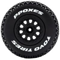 4pcs Neumáticos De Camión De Pista Corta 112mm 1/10 Con Rueda Y Hex 12mm Para Slash Arrma Senton HuanQi 727 Vkar 10sc Hpi Coche RC - details 9
