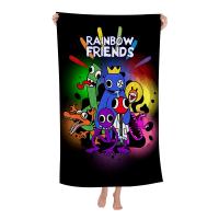 Toalla De Playa Animada Amigos Arcoíris Blanca Absorbente Y Suave Para Niños Regalo Ideal Para Viajes Camping Gimnasio Tamaño 30x60 Cm - details 2